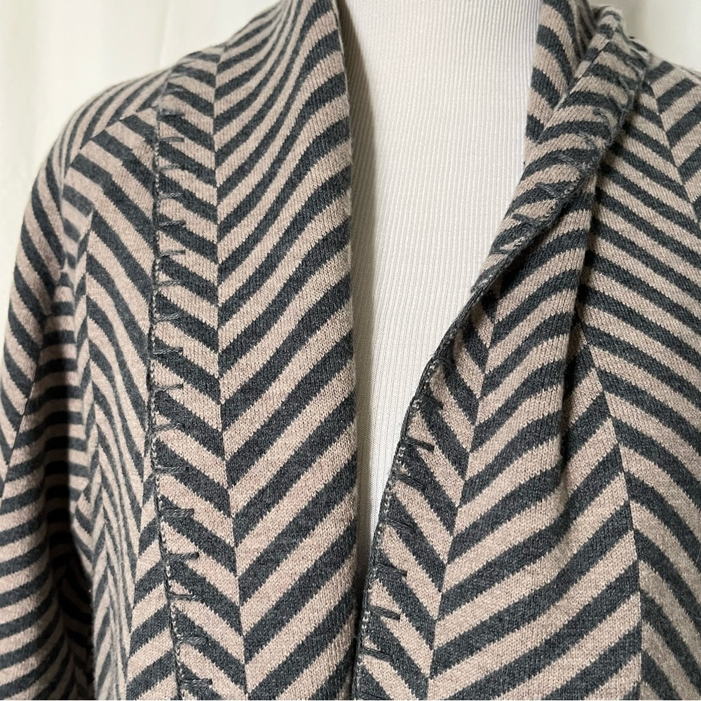 EE By Etcetera Knit Wool Blend Sweater Coat Duster Cardigan Coatigan - Picture 3 of 13